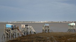 Les cabanes de pêche sur l'estuaire