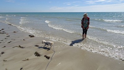 Francine et Samy à la mer