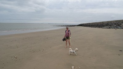 Mon équipage sur la plage