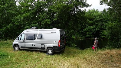 Notre coin au bord de la rivière Creuse